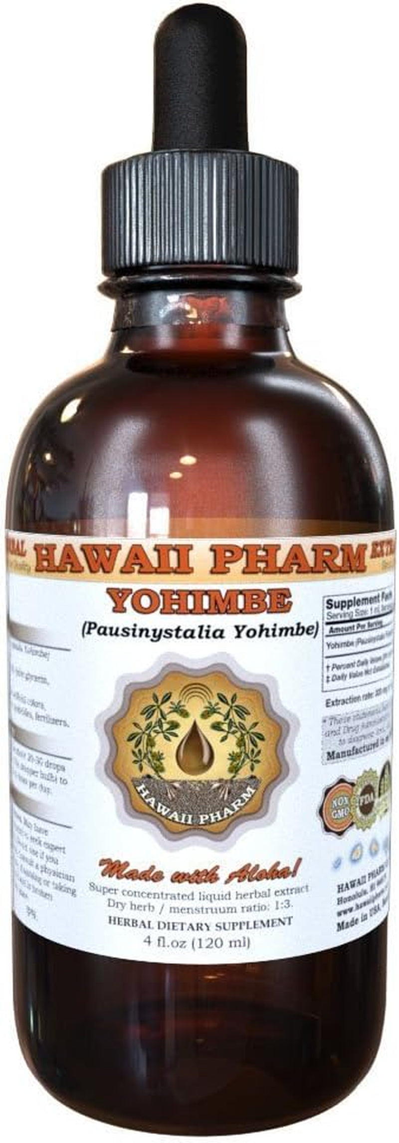 Yohimbe Liquid Extract, Yohimbe Liquid (Pausinystalia Yohimbe) Tincture 4 Oz
