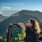 Vitanica Ginkgo - Brain Health Supplement - Supports Blood Flow & Circulation in Women & Men - Herbal Supplement That Uses Ginkgo Extract & Leaf - Lady - 90 Capsules