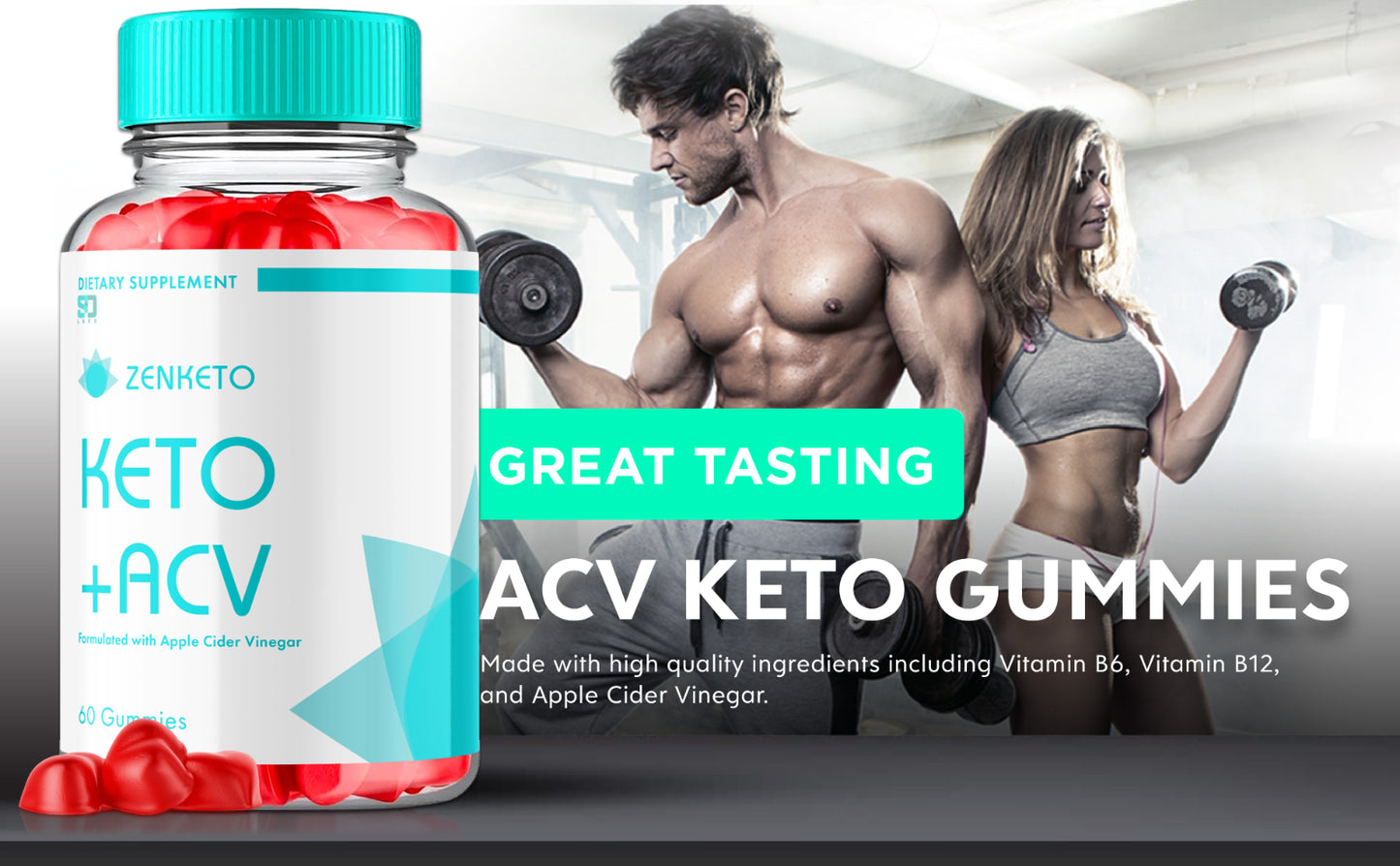 Zenketo - Keto+ ACV Gummies for a Balanced Lifestyle (3 Pack)