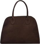 Women'S Suede Purse Vintage Top Handle Bag,Large Capacity Suede Tote Bags,Adjustable Strap Daily Sling Bag