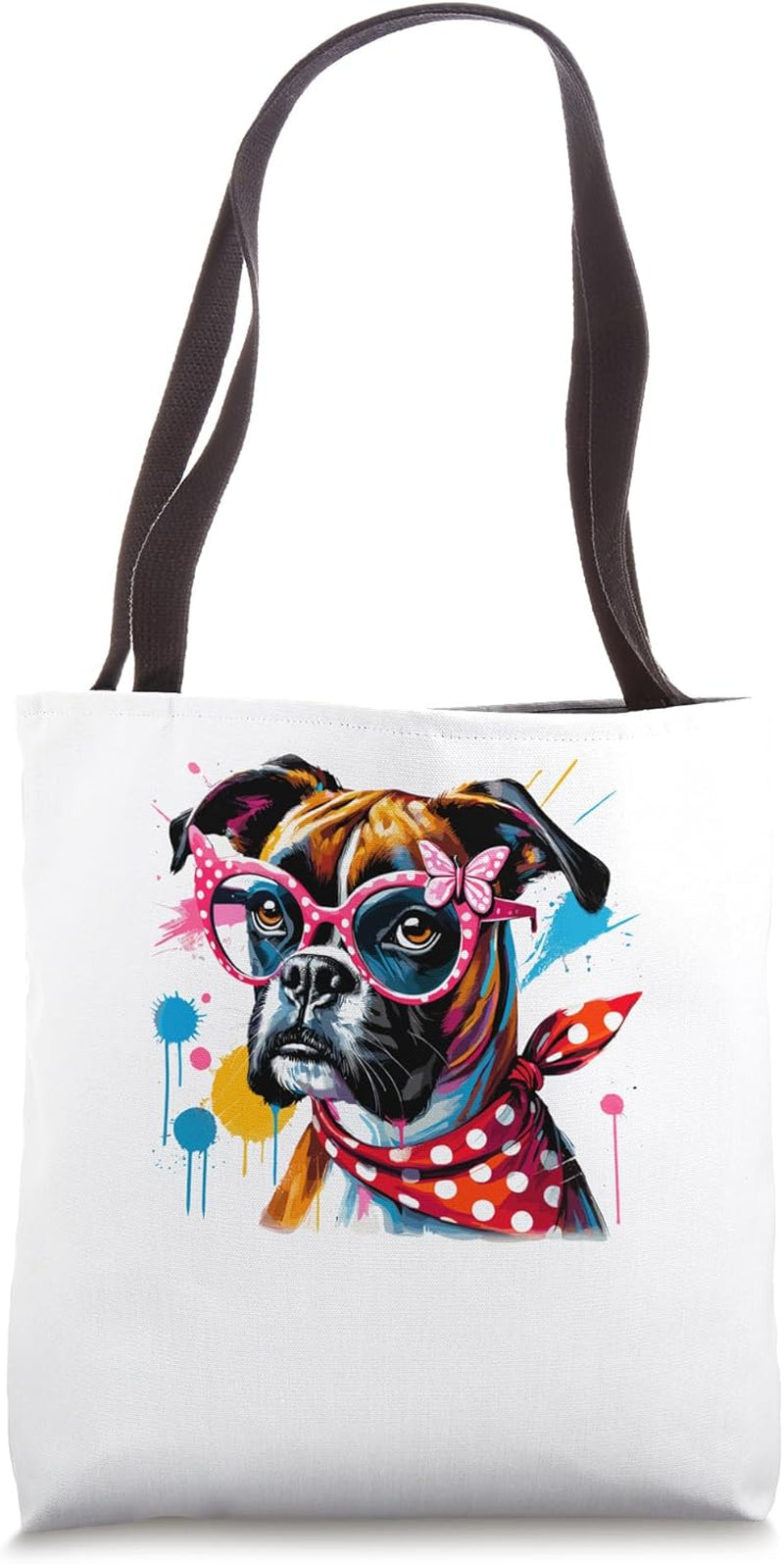 Urban Pop Boxer Dog Boxers Tote Bag