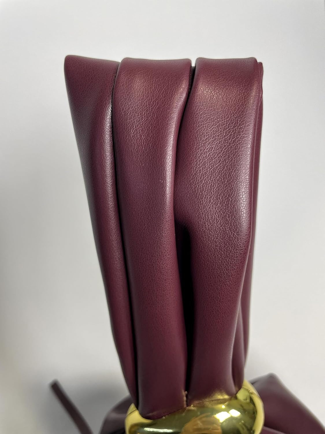 Burgundy Clutch Purses Wristlet Handbag Knot Purse Tote Bag for Women