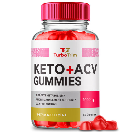 Turbotrim Keto ACV Gummies, Turbo Trim + ACV for Weight Loss & Energy 60Ct