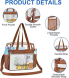 USPECLARE Clear Bag for Stadium Events,Transparent Bag for Work Sports Games Concerts Travel Gym