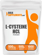 Bulksupplements.Com L-Cysteine Hcl Powder - NAC Supplement, Amino Acid Supplement - Gluten Free, 500Mg per Serving, 500G (1.1 Lbs) (Pack of 1)