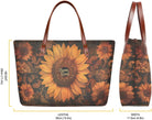 Purse and Wallet Set Large Shoulder Satchel Purse Tote Handbags with PU Wallet for Party Work Shopping Travel
