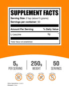 Bulksupplements.Com L-Leucine Powder - Leucine Supplements, BCAA Supplements - Amino Acid Powder, Unflavored, 5G per Serving, 250G (8.8 Oz) (Pack of 1)
