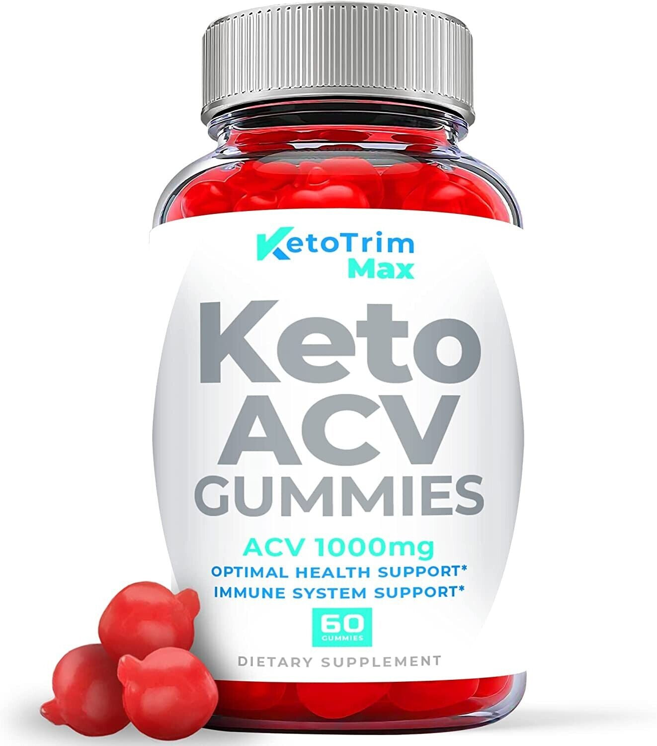 (1 Pack) Keto Trim Max Gummies - Keto Trim Max ACV Gummies, Weight Loss-60 Gums