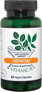 Vitanica Hepafem, Liver Cleansing Support, Vegan/Vegetarian, 60 Capsules