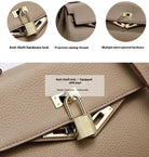 28 Waxed Thread Leather Handmade Bag - Original Version Top-Grain Cowhide Leather Crossbody & Tote Bag for Women