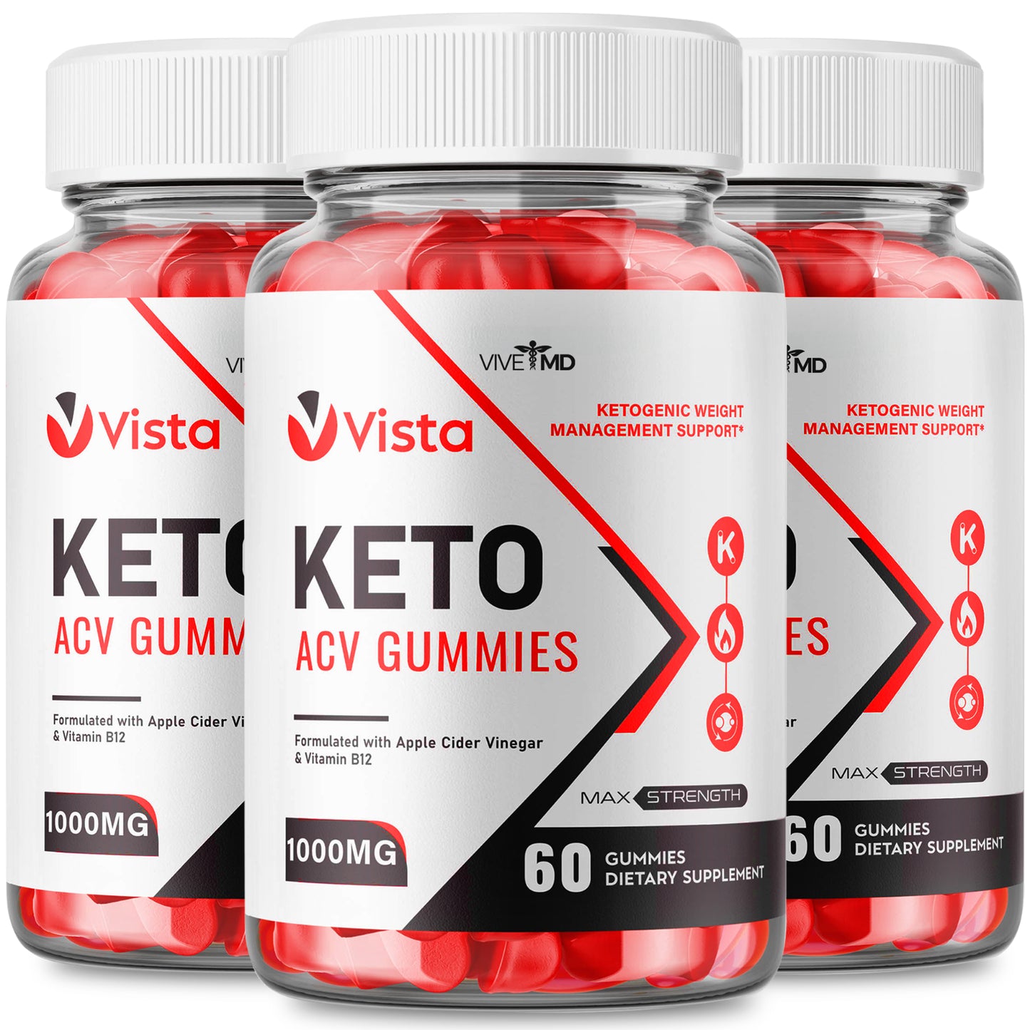 Vista Keto ACV Gummies Advance for Maximum Strength Official Formula (3 Pack)