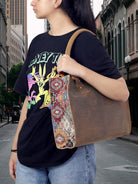 Leather Shoulder Bag Tote for Women Purse Satchel Travel Bag Shopping Carry Messenger Multipurpose Handbag