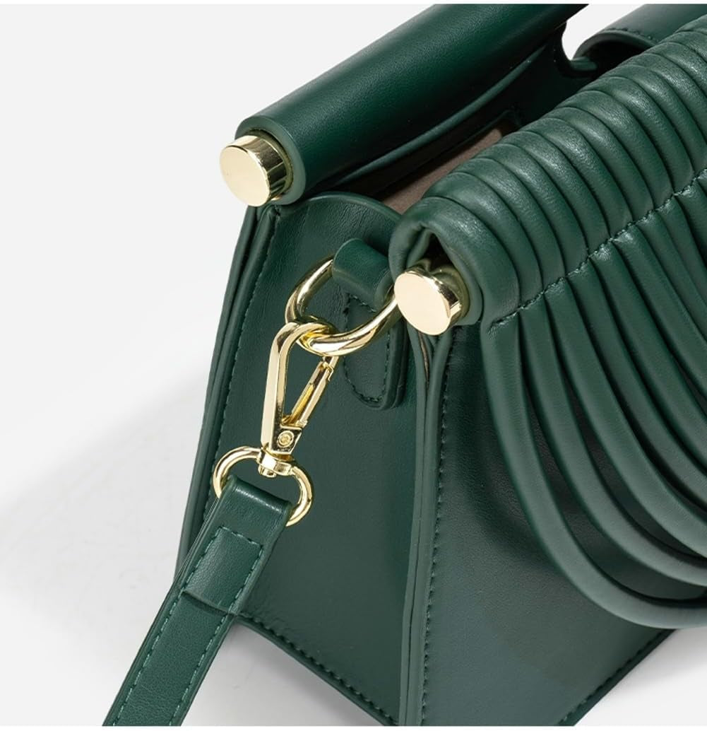 Slouchy PU Leather Woven Cloud Semicircles Bags Women Crossbody Purse Underarm Shoulder Hobo Bag Top Handle Tote Handbag 2025