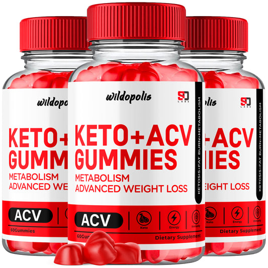 Wildopolis Keto ACV Gummies Advanced Weight Support Supplement (3 Pack)