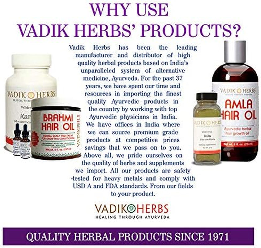 Vadik Herbs Pure Wild Harvested Manjistha (Rubia Cordifolia, Indian Madder) - 100 Vegicaps - Made in USA - Safety Tested - No GMO, Vegan