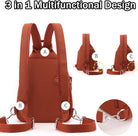 Waterproof 2-Way Commuter Bag, anti Theft Travel Tote Bag, Waterproof Oxford Large Capacity Convertible Shoulder Bags
