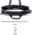 Fsd.Wg]Business Bag Leather Briefcase Shoulder Laptop Business Bag for Men