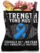 ALS Awareness Gifts Blue Ribbon ALS Warrior ALS Gifts Items Tote Bag