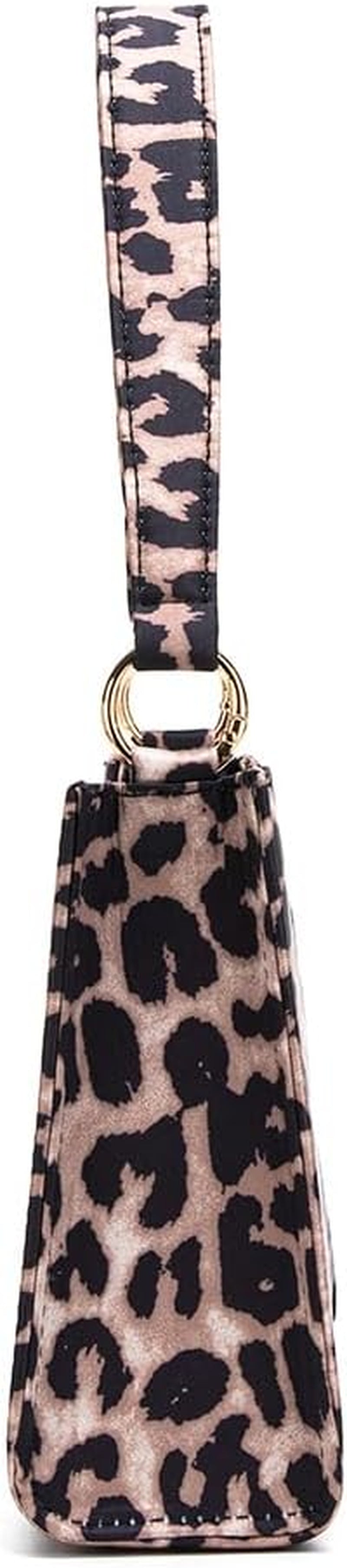Shoulder Handbag for Women Leopard Print Underarm Purse, Mini Hobo Tote Handbag Fashion Evening Party Bag