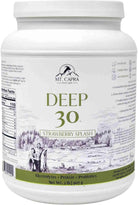Mt. Capra Deep 30 | Meal Replacement Shake, Goat Protein Powder with Grass-Fed Whey Protein, Casein Protein, Minerals, and BC-30 Probiotics | Strawberry Splash | 30 Servings - 2 Pounds