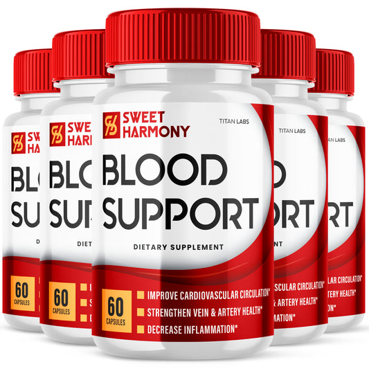 Sweet Harmony Blood Support - Supplement for Balanced Blood Sugar (5 Pack)