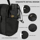 Urbanstand Mini Gym Bag for Women, 12 Inch Small Duffle Bag with Wet Compartment, Cute Gym Tote Bag for Girls Weekender Yoga Workout Work Dance, Black