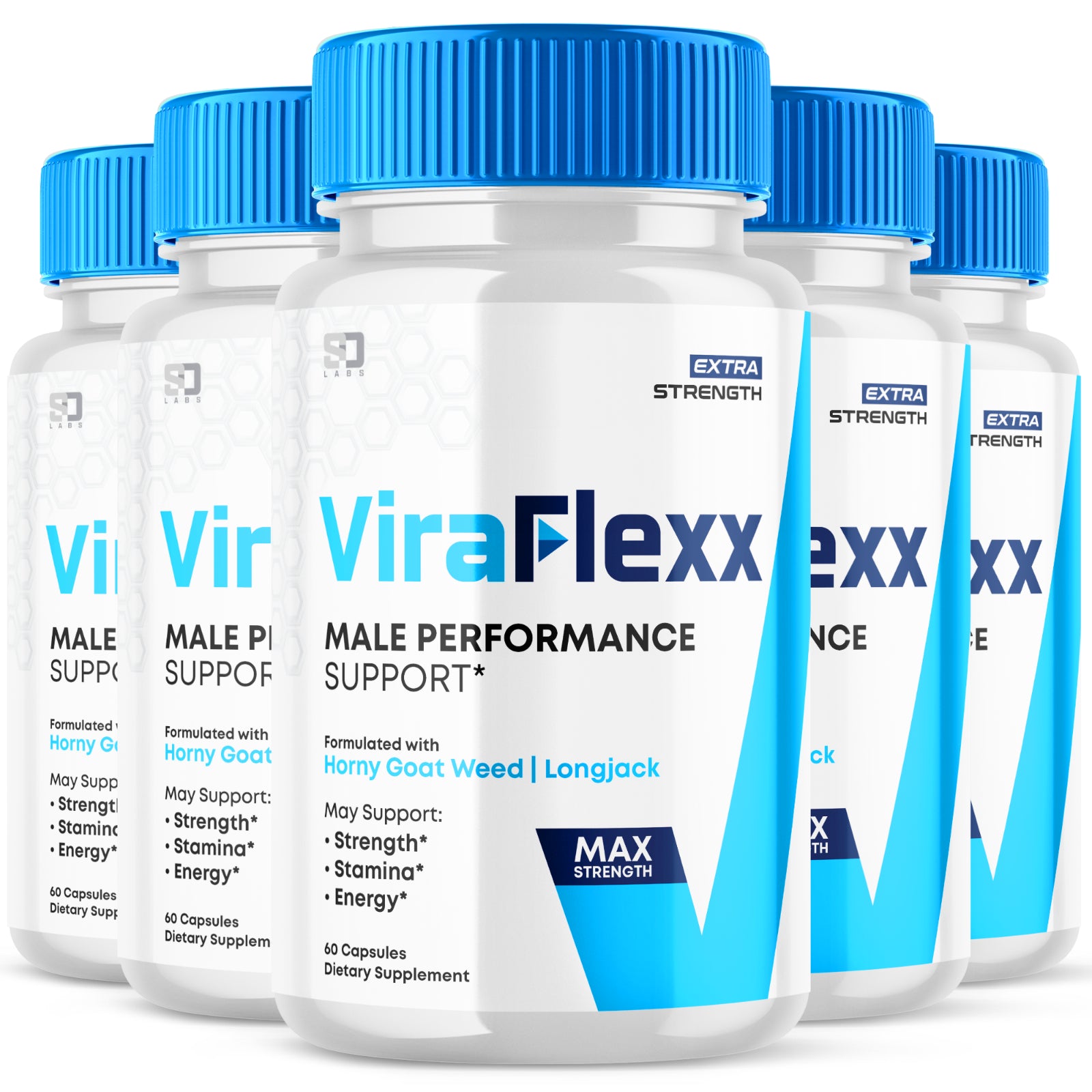 Viraflexx Boosting Pills - Enhances Performance, Supports Energy (5 Pack)