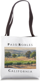 Vintage Paso Robles California Vineyard Tote Bag