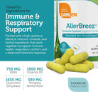 Zahler Allerbreez Immune System Support Formula with Vitamin C, Quercetin, Vitamin B5, MSM & Stinging Nettle - Seasonal & Year-Round Immune Support Supplement, Dhist Allergy Supplement (180 Capsules)