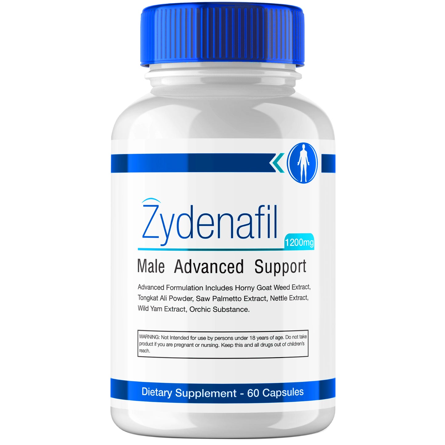 Zydenafil Pills for Men Advanced Formula - Male Support (60 Capsules)