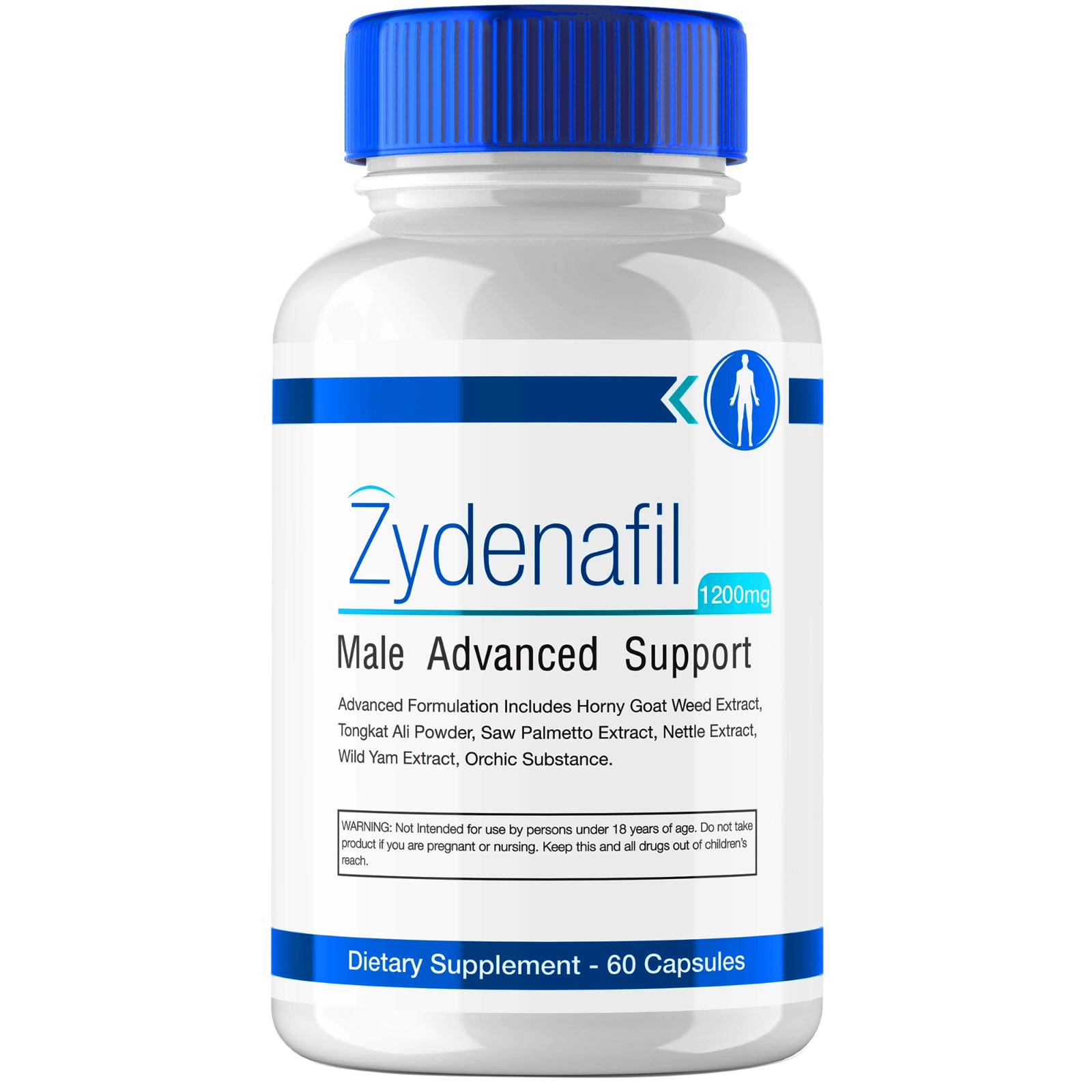 Zydenafil Pills for Men Advanced Formula - Male Support (60 Capsules)