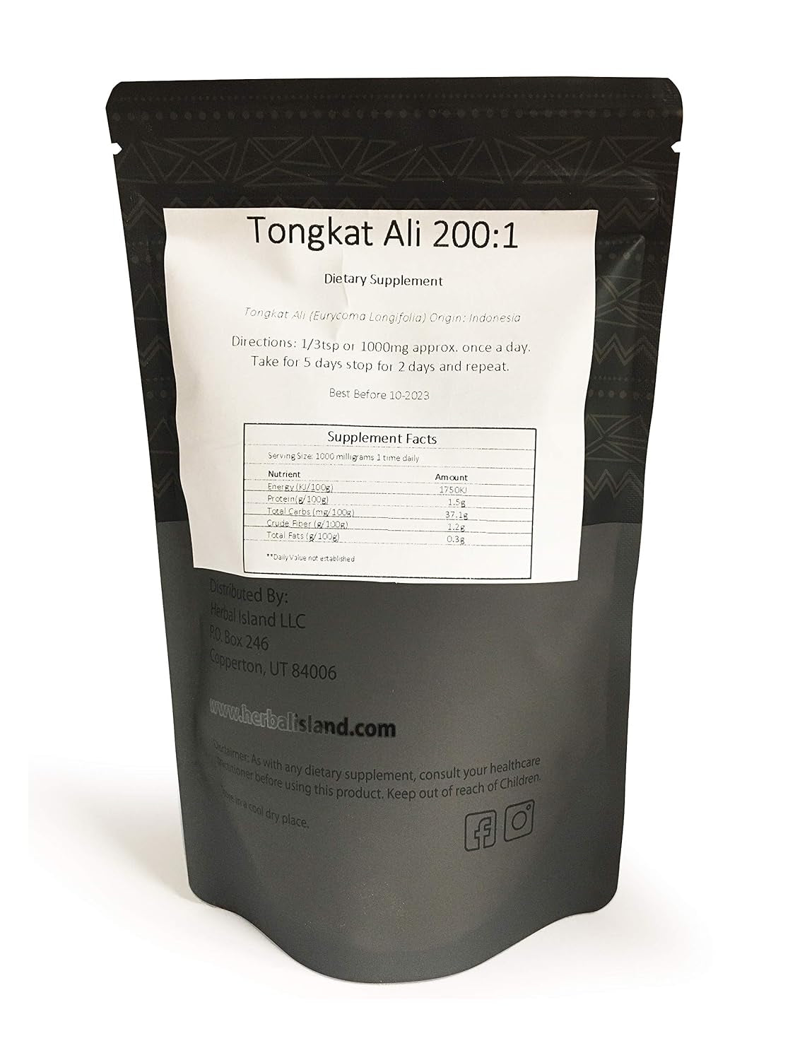 100G Tongkat Ali 200:1 Extract Powder - Indonesia - Longjack