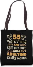 55Th Birthday Women 55 Years Old Men Design 55Th Birthday Tote Bag
