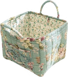 Boho Fabric Storage Basket, Square-Shaped Tote Bag with Compartments, Waterproof Beach and Travel Essentials Quilted Nurse Travel Bag for Women, Perfect for Shopping/Travel/Bedroom (#7)