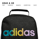 Adidas Unisex Santiago Lunch Bag Cooler for Women and Men, Insulated Food Container Box with Mesh Pocket