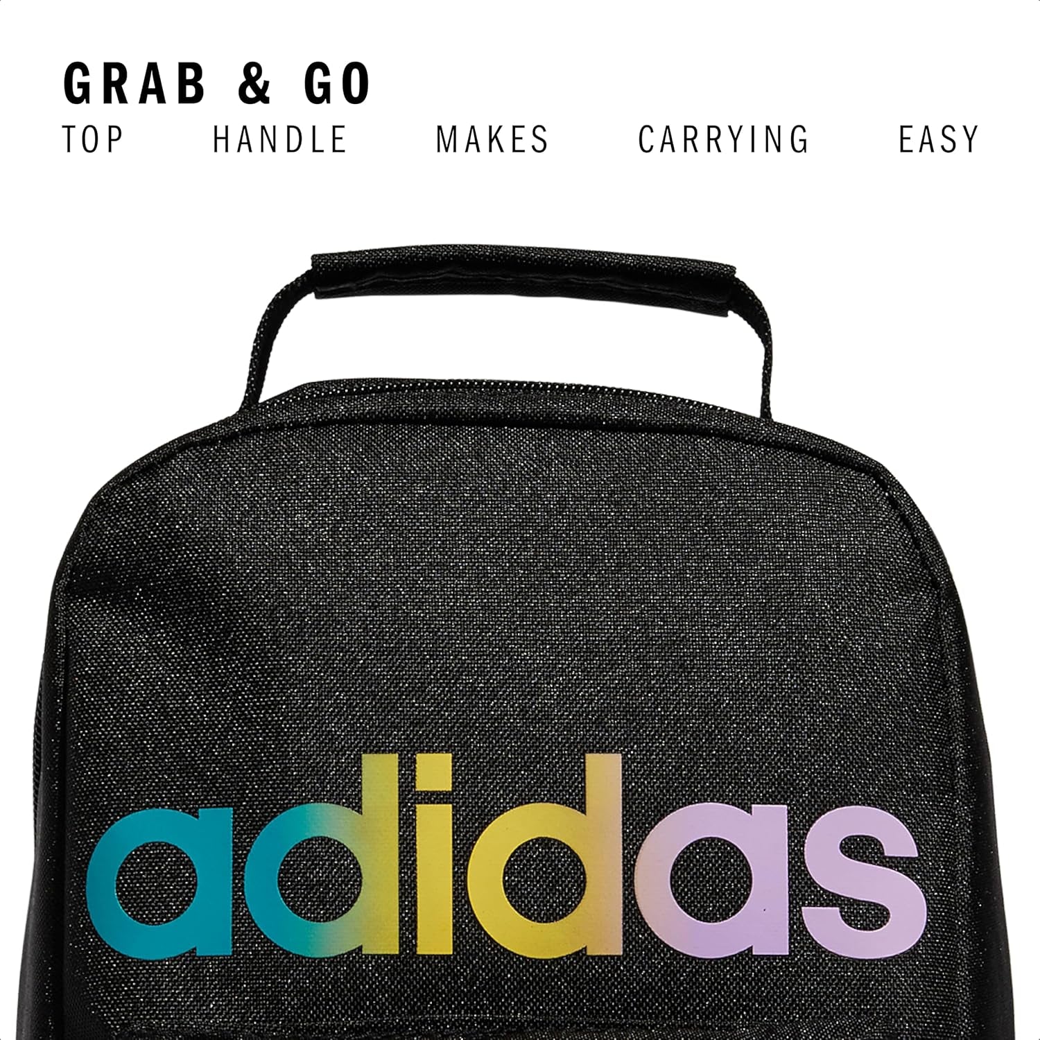 Adidas Unisex Santiago Lunch Bag Cooler for Women and Men, Insulated Food Container Box with Mesh Pocket