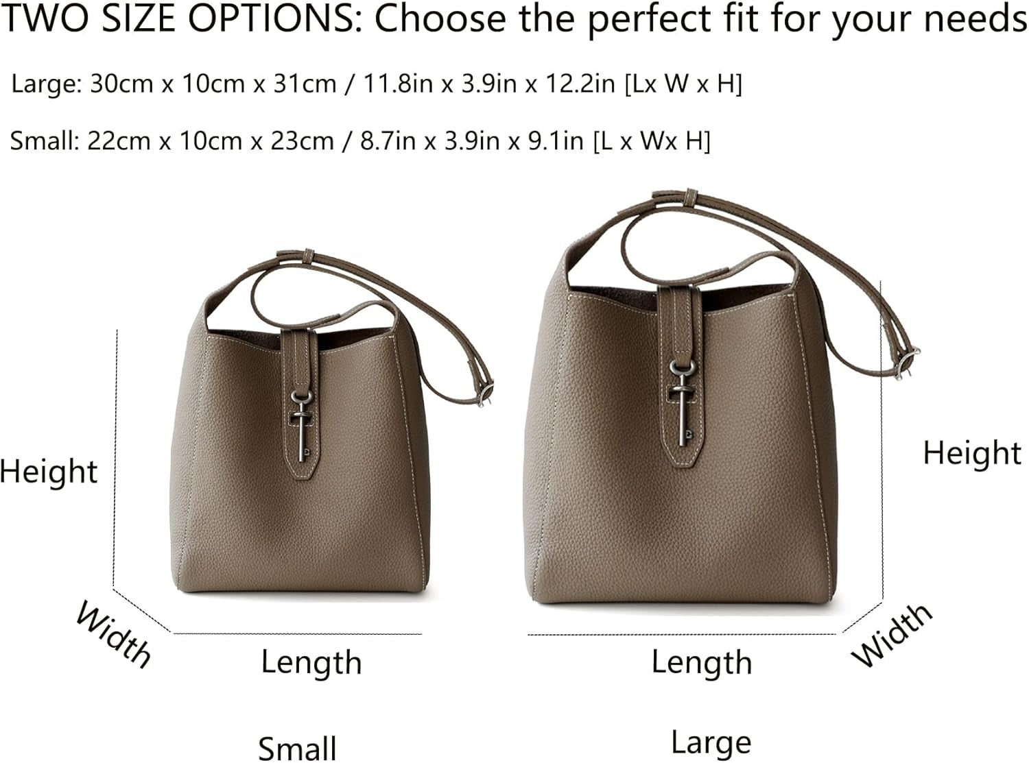 Trendy Bucket Bags for Women 2025, Vegan Leather Crossbody Elegant Retro Large Capacity Adjustable Shoulder Strap