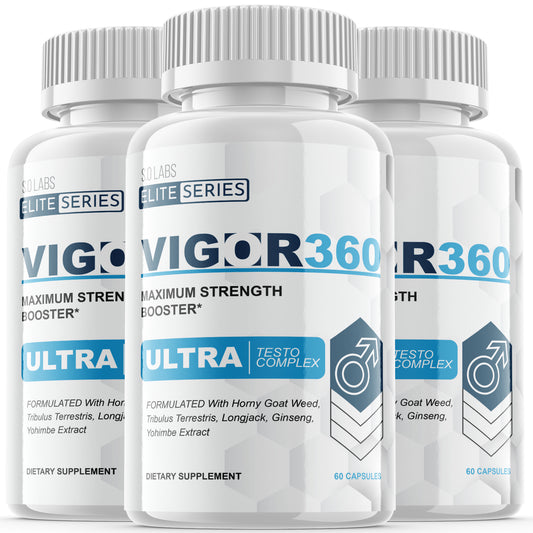 Vigor360 - Male Virility - 3 Bottles - 180 Capsules