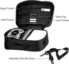 Tallit and Tefillin Bag with Carry Handle and Shoulder Strap - Judaica Tallit Prayer Shawl Travel Tote