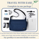 FSD.WG Men Messenger Bag Laptop Bag Shoulder Bag Large Capacity Computer Casual Bag for Work College Travel