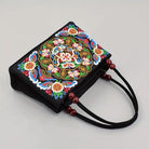 Ethnic Embroidered Shoulder Bag - Boho Floral Vintage Purse for Women