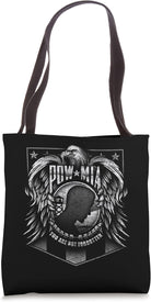 US Military POW MIA You Are Not Forgotten Shield with Eagle Tote Bag