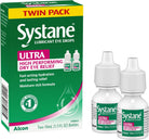 Systane Ultra Lubricant Eye Drops, Artificial Tears for Dry Eye, Twin Pack, 10-Ml Each