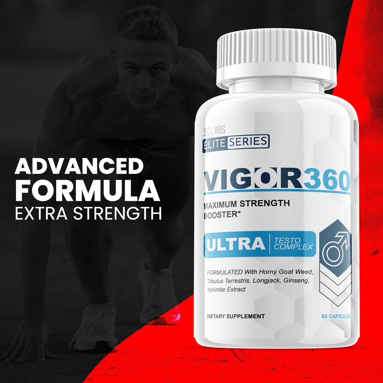 Vigor360 - Male Virility - 5 Bottles - 300 Capsules