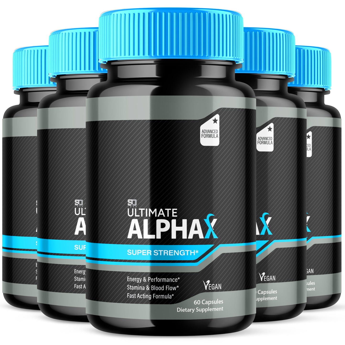 Ultimate Alpha X Super Strength Supports Energy and Performance (5 Pack)