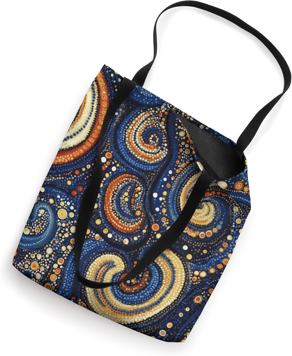Vibrant Circular Motifs Inspired by Aboriginal Art Tote Bag