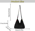 Women'S Boho Embroidery Crossbody Bag Hollow Out Crochet Knit Shoulder Bag Knited Bag Handbag Summer Beach Tote