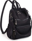 UTO Women Backpack Purse Leather Vegan Ladies Fashion Designer Rucksack Convertible Travel Shoulder Bag with Tassel