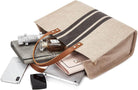 Wegang Canvas Tote Bag, Women’S Crossbody Shoulder Bag, Large Woven Handbag, Straw Tote Hand Bags Casual Bag Foldaway Style for Shopping Working Travel Beach